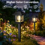 nipify Solar-Gartenleuchten 6er Set, 3000K Warmweiss – IP65 Wegeleuchten für Garten & Terrasse – Bild 4
