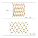 Relaxdays Hundeabsperrgitter 82,5 cm – Scherengitter für Tür & Treppe, ausziehbar bis 116,5 cm – Bild 3