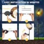 GIGALUMI Fairy Moon Solarleuchte – Wasserdichte Gartendeko mit Feen-Design für Aussen – Bild 6