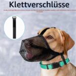Lalieffacely Hundemaulkorb mit Klettverschluss – Atmungsaktiv für kleine, mittlere & grosse Hunde – Bild 5