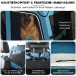Snagle Paw Faltbare Hundebox für Auto – Rückbank Transportbox mit Metallrahmen für Mittel-/Grosshunde – Bild 2