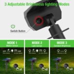 nipify 4er Set Solarleuchten mit Bewegungsmelder – LED Gartenbeleuchtung IP65 wasserdicht – Bild 3