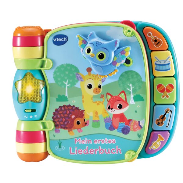 VTech Mein erstes Liederbuch – Interaktives Musikbuch für Kleinkinder 6-36 Monate