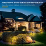 ECOWHO LED Gartenstrahler 12V 3W 4er-Pack – IP65 Gartenbeleuchtung mit Erdspiss – Bild 6