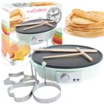 ScrapCooking Crêpes Maker Ø28 cm – Elektrische Crêpe-Maschine mit Antihaftplatte & Zubehör
