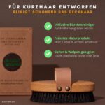 BUDDY BRUNO® Hundebürste Kurzhaar mit Naturborsten – Premium Fellpflege für Hunde & Katzen – Bild 5