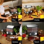 YOER VitaSave FD01S Dörrautomat Edelstahl – 450W Dehydrator mit 6 Ebenen & Timer – Bild 6