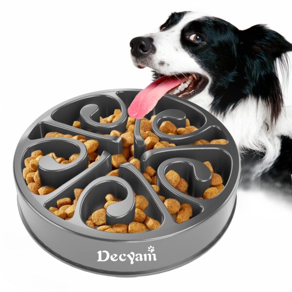 Decyam Anti-Schling Napf für Hunde – Slow Feeder mit Labyrinth-Design