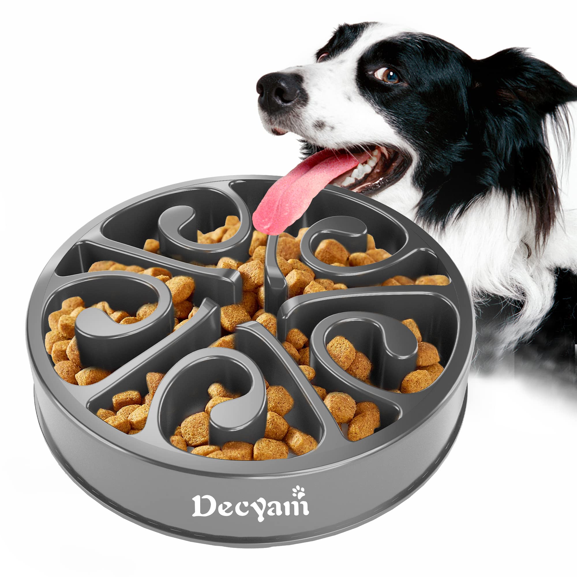 Decyam Anti-Schling Napf für Hunde – Slow Feeder mit Labyrinth-Design