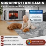 Heimfleiss Kaminschutzgitter Baby – Universaler Ofenschutz aus Stahl mit Sicherheitsverschluss – Bild 3
