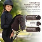GALOPP FREUDE Hobby Horse Braunschecke A3 – Steckenpferd mit Trense & abnehmbarem Stab – Bild 2