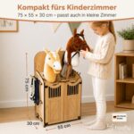 Hoofly Hobby Horse Stall für 2 Pferde – Holz-Halterung mit Stecksystem | Designed in Germany – Bild 2