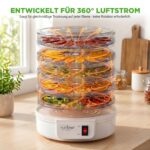 NutriChef Dörrautomat mit 5 Einschüben – 600W Dörrgerät für Obst, Fleisch & Gemüse – Bild 4