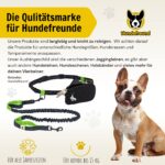 Hundefreund Joggingleine für kleine Hunde bis 15 kg – Freihandleine mit Bauchgurt – Bild 9