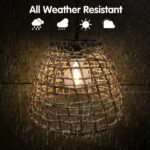 pearlstar Solar-Hängeleuchte mit LED-Filament – Wetterfeste Gartenlaterne für Aussen – Bild 3