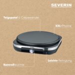 SEVERIN Crêpes Maker mit 38 cm XXL-Platte – Professionelles Crêpeseisen für Zuhause – Bild 4