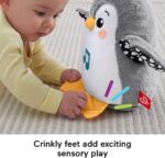 Fisher-Price Wackelnder Pinguin – Interaktives Plüschspielzeug mit Musik für Babys ab Geburt – Bild 2