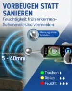 DryOne® DetectX Feuchtemessgerät – Zuverlässige Feuchtigkeitsmessung für Wand, Holz & Mauerwerk – Bild 2