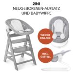 hauck Alpha+ Hochstuhl Newborn Set mit 2in1 Bouncer – Mitwachsend bis 90 kg – Bild 5