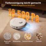 roborock Qrevo S Pro Saugroboter mit Wischfunktion – 18.500 Pa Saugkraft & 75°C Heisswater-Reinigung – Bild 3