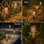 Bonsery Solarleuchten 6er Set – IP65 Gartenbeleuchtung mit 15 Lumen für Balkon & Terrasse – Bild 3