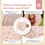 Bieco Pop-Up Spieltunnel Dreamy Flowers 180 x 46 cm – Krabbeltunnel für Babys ab 1 Jahr – Bild 4