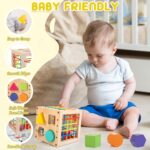 Winique Formsortier-Holzspielzeug ab 1 Jahr – Montessori Entwicklungsspielzeug für Kleinkinder – Bild 7