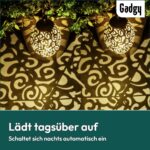 Gadgy Solar Orientalische Hängelaternen 2er Set – Marokkanische Solarleuchten für Garten – Bild 6
