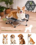 pecute Erhöhtes Hundebett L – 3s Klappbar, Atmungsaktiv & Ganzjährig mit Kühlmatte – Bild 9