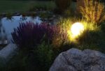 ChiliTec Kugelleuchte 30cm mit Erdspieß – Wetterfeste Gartenlampe IP44 für Aussen – Bild 4