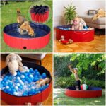 lionto Hundepool faltbar Ø 160 cm – Kratzfestes PVC-Planschbecken mit Anti-Rutsch-Boden – Bild 4