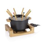 Princess Fondue-Set 1,5 L für 8 Personen – Bambus-Design mit Thermostat