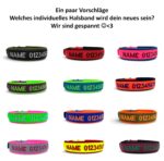 Personalisiertes Hundehalsband Biothane (XS–XXL) – Individuell bestickt mit Name & Telefonnummer – Bild 7