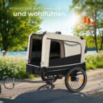 tectake® Hundeanhänger 2-in-1 – Fahrradanhänger & Jogger bis 40 kg mit Sicherheitszubehör – Bild 8