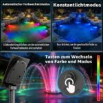 T-SUN Solar Teichbeleuchtung RGB mit IP68 – LED Unterwasserstrahler für Garten & Teich – Bild 4