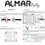 Almar Baby Sicherheitsgitter 67-74 cm – Schraubenlose Montage für Türen & Treppen – Bild 9