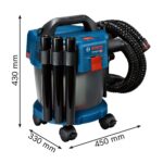 Bosch GAS 18V-10 L Industriestaubsauger – Akku-Nass-Trockensauger mit umfassendem Zubehör – Bild 3