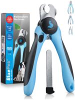 BluePet Krallenschere für Hunde & Katzen – Sicherer Schnitt mit integrierter Feile