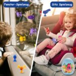 40er Set Saugnapf-Spielzeug ab 3 Jahren – Silikon Bausteine mit Dinosaurier Aufbewahrung – Bild 7