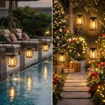 Kimuwote 2er-Set Hängesolarlampen – Retro-Laternen IP65 wasserdicht für Garten & Terrasse – Bild 5