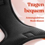 rabbitgoo Hundegeschirr L Orange – Anti-Zug mit 3 Schnallen für grosse Hunde – Bild 8