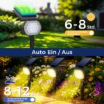 Solpex 2er Set 35 LED Solarstrahler für Außen – Intelligente Gartenbeleuchtung mit 3 Helligkeitsstufen – Bild 5
