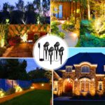 Svater LED Gartenstrahler 4er Set IP65 – 600lm Warmweiss Gartenleuchten mit Erdspiss – Bild 7