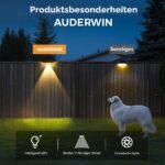 Solpex Solar-Zaunleuchten 8er Set – Warmweiß Terrassenleuchten wasserdicht für Außen – Bild 7