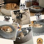 Pawk Hundebett ø76 cm mit Memory-Schaum – Weiches Donut-Design für Mittelgrosse Hunde – Bild 8