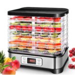 Nictemaw 400W Dörrautomat mit 8 Etagen Edelstahl – Temperaturregelung 35-70°C