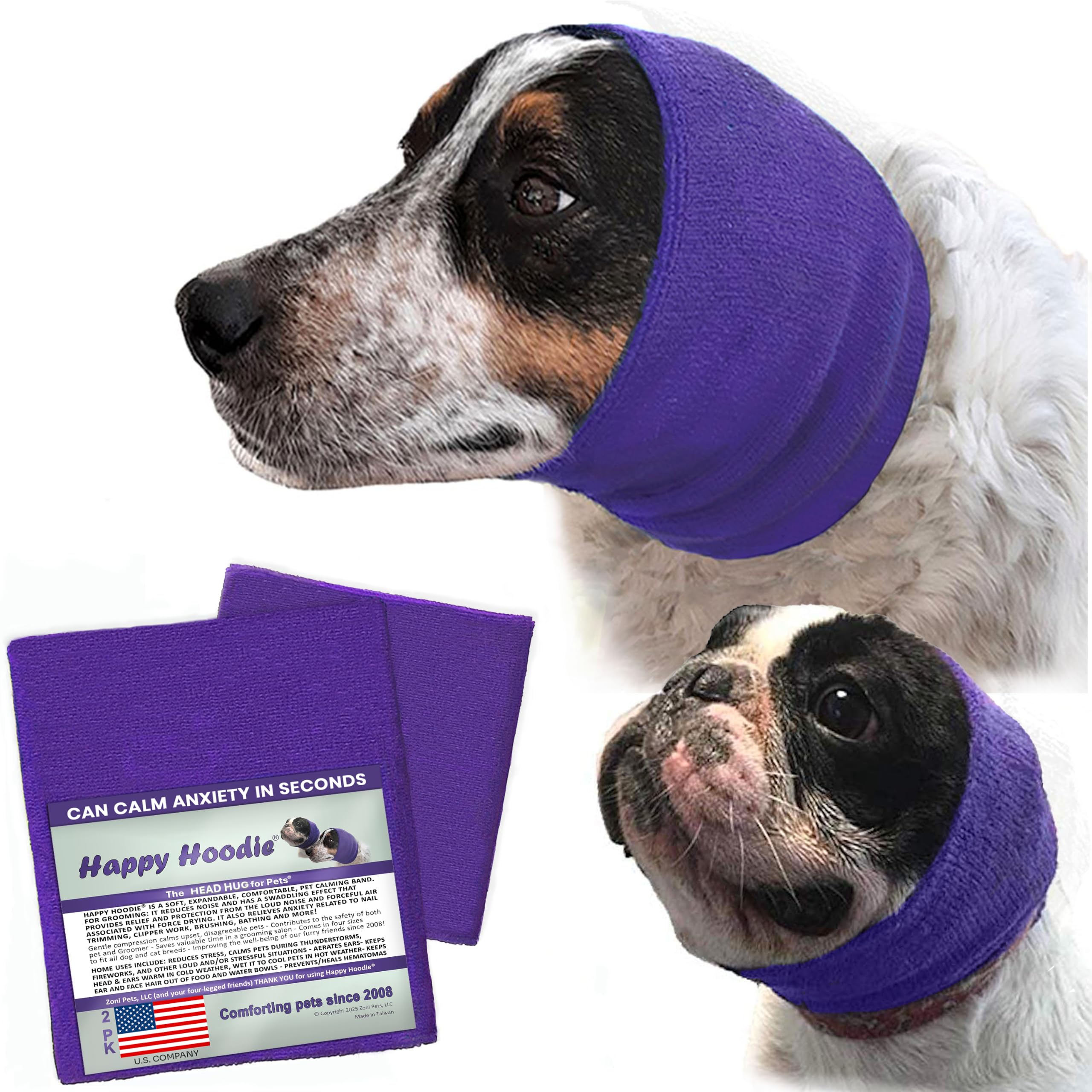 Happy Hoodie – Original-Beruhigungsband für Hunde & Katzen | Lärmschutz & Anti-Angst