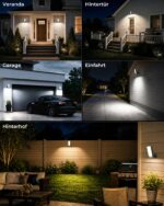 FULNIX Aussenlampe mit Bewegungsmelder 12000mAh – LED Wandleuchte IP65 mit Fernbedienung – Bild 8