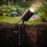 lambado LED Gartenstrahler mit GU10 – IP67 Bodenstrahler warmweiß für Premium Außenbeleuchtung – Bild 7
