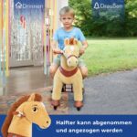 PonyCycle® Modell E Reitpferd auf Rollen – Hellbraun Grösse 4 (4-7 Jahre) – Bild 7